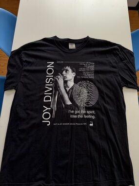 Comfort Colors Black Joy Division Graphic Tee - Black